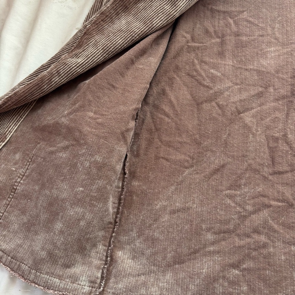 POL Oversized Open Raw Hem Corduroy Blazer Size Large - Picture 9 of 13